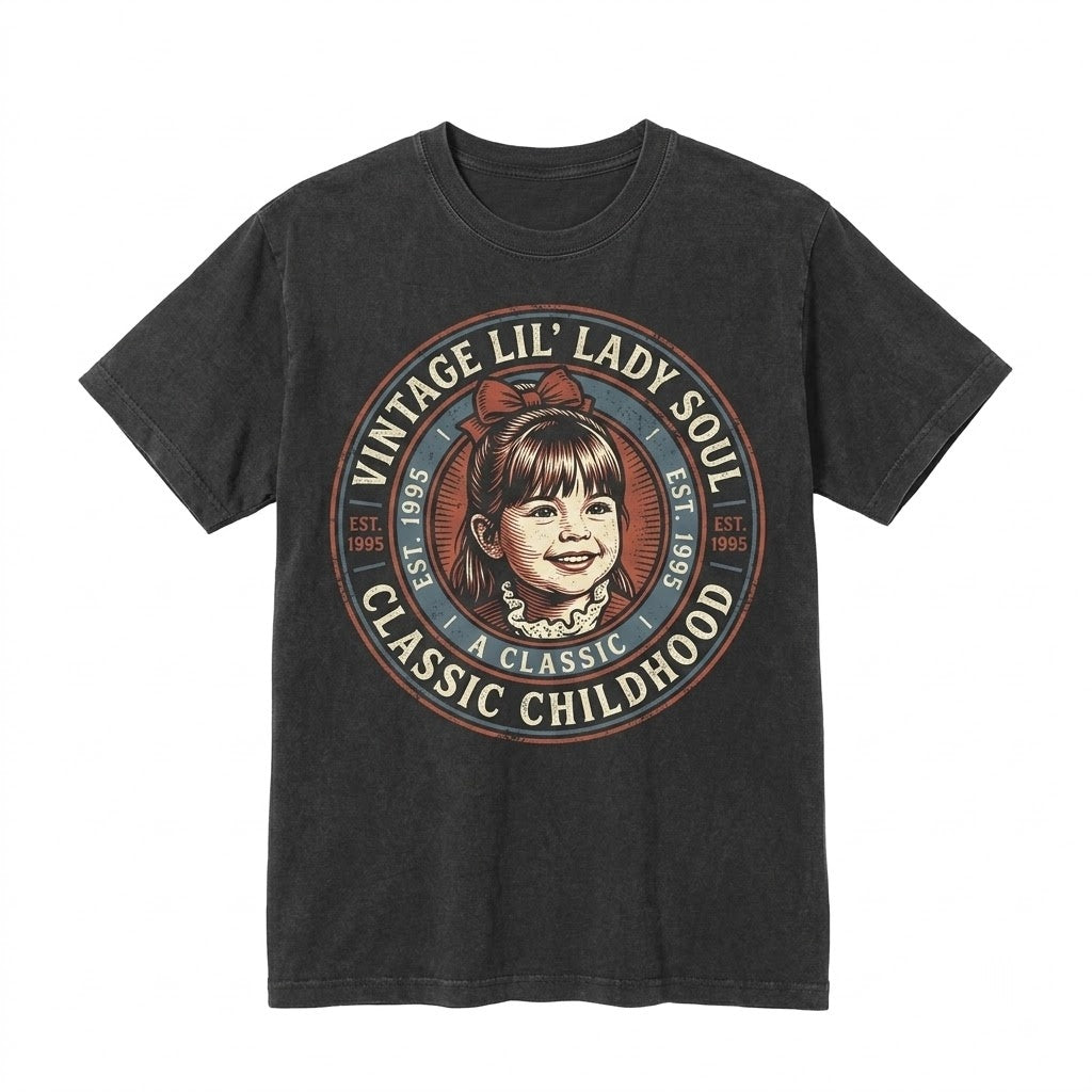 Custom Vintage Photo 30th Birthday Girl Gift Personalized Year Graphic Unisex TShirt