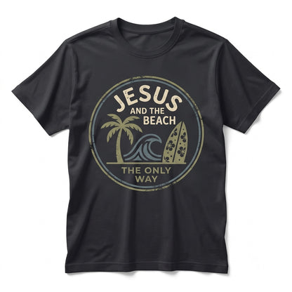 All I Need Is Jesus And The Beach Summer Religious Coastal Faith Lover Gift Graphic Unisex TShirt