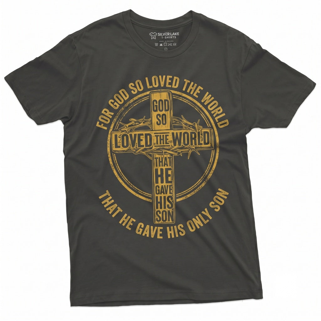 Christian Jesus Cross Religious God Love Easter Christmas Gift Unisex TShirt