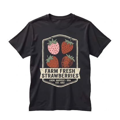 Strawberry Summer Fruit Festival Beach Sweet Tropical Graphic Unisex TShirt