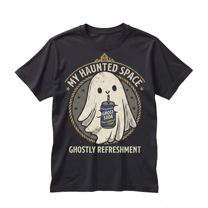 Funny Retro Spooky Cola Ghost Graphic Soda Pop Lover Halloween Apparel Unisex TShirt