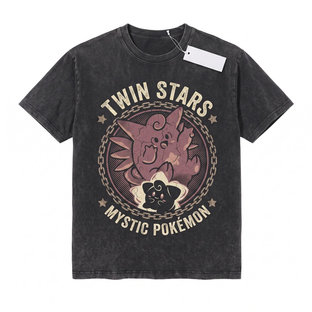 Clefable Cleffa Cute Fairy Anime Vintage Graphic Retro Y2K Streetwear Sleeveless Unisex TShirt