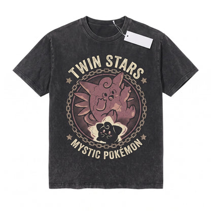 Clefable Cleffa Cute Fairy Anime Vintage Graphic Retro Y2K Streetwear Sleeveless Unisex TShirt