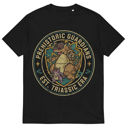 Vintage Mineral Wash Parent Pocket Monster Graphic Anime Gamer Garment Dyed Oversized Apparel Unisex TShirt