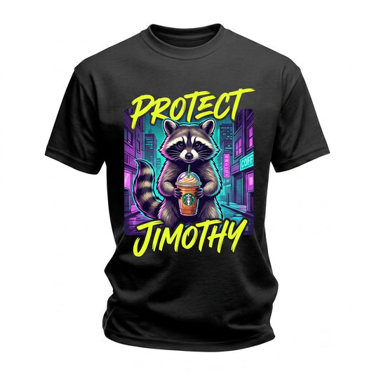 Vintage Jimothy Raccoon Seattle Feral Legend Retro Moon Animals Graphic Unisex TShirt