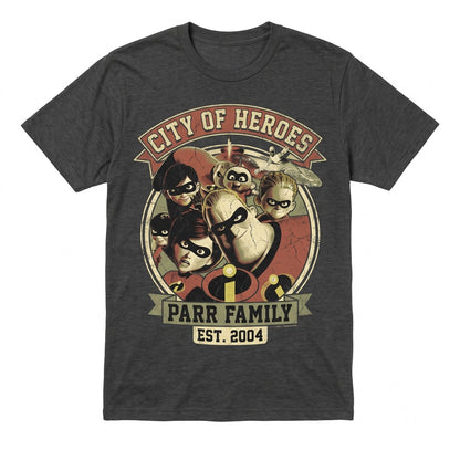 Oversized Superhero Family 2004 Graphic Elastigirl Violet Dash Jack-Jack Vintage Movie Apparel Unisex TShirt