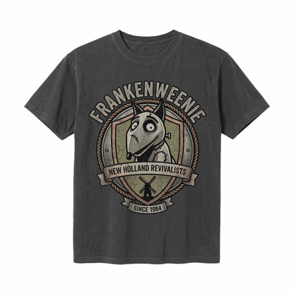 Frankenweenie Spooky Dog Halloween Theme Park Party Graphic Apparel Unisex TShirt