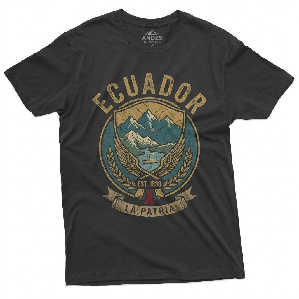 Ecuadorian Flag Patriotic Pride Heritage Souvenir Gift Unisex TShirt