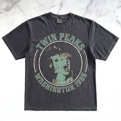 Laura Palmer Retro 90s Mystery Cult TV Show Grunge Graphic Print Unisex TShirt