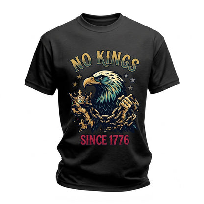 No Kings In America Patriotic Eagle Protest Democracy Since 1776 Unisex TShirt