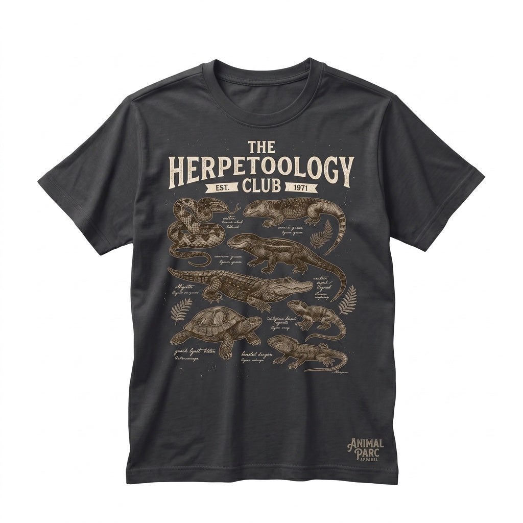 Vintage Reptiles Graphic Kids Herpetology Snake Lizard Turtle Alligator Lover Gift Unisex TShirt