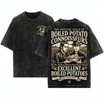 Boiled Potatoes Funny Meme Pride Prejudice Fitzwilliam Darcy Elizabeth Bennet Ring Doll Unisex Wash T-Shirt
