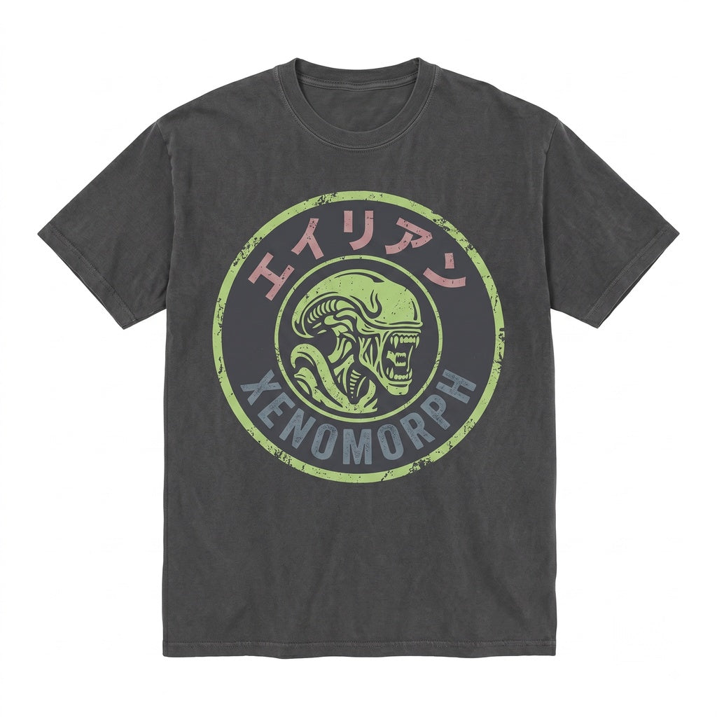 Retro Japanese Horror Film Extraterrestrial Monster Graphic Unisex TShirt