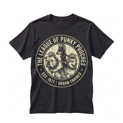 Punk Rock Dog Breeds Graphic Gothic Pet Lover Gift Golden Retriever Husky Corgi Dalmatian Mom Funny Apparel Unisex TShirt