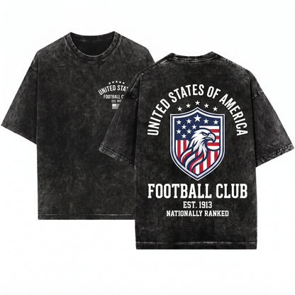 Vintage American Soccer National Team World Tournament Graphic Unisex Wash T-Shirt