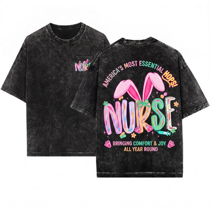 Colorful Coquette Nurse PNG Bundle CNA LPN RN Cute Medical Healthcare Worker Graphic Unisex Wash T-Shirt