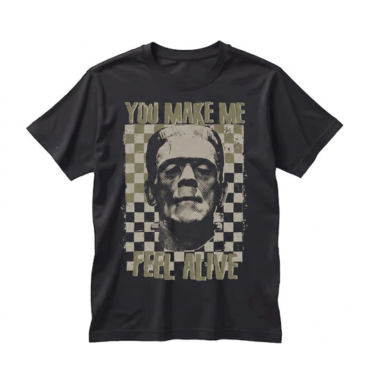 Vintage Frankenstein Monster Horror Movie Halloween Spooky Graphic Unisex TShirt