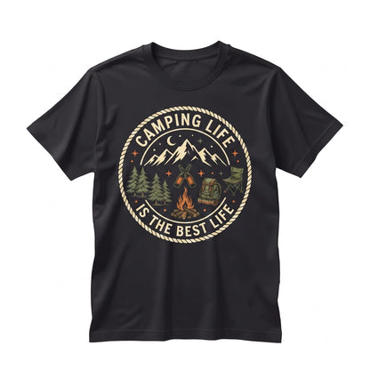 Camping Life Shirt, Outdoor Adventure Tee for Women, Campfire & Hiking Gift, Nature Lover