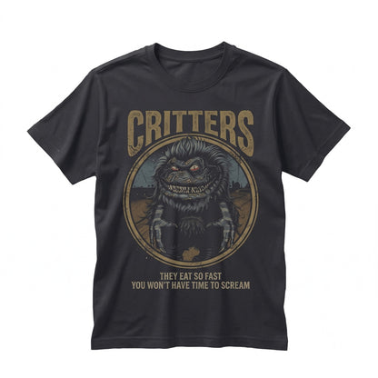 Retro 80s Sci-Fi Alien Monster Horror Movie Graphic Vintage Cotton Top Unisex TShirt