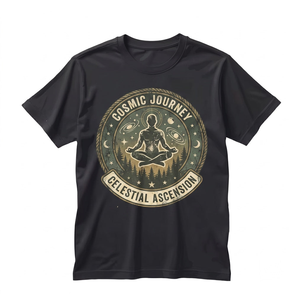 Falling Through The Universe Vintage 90s Dark Art Y2K Gothic Washed Relaxed Graphic Unisex TShirt
