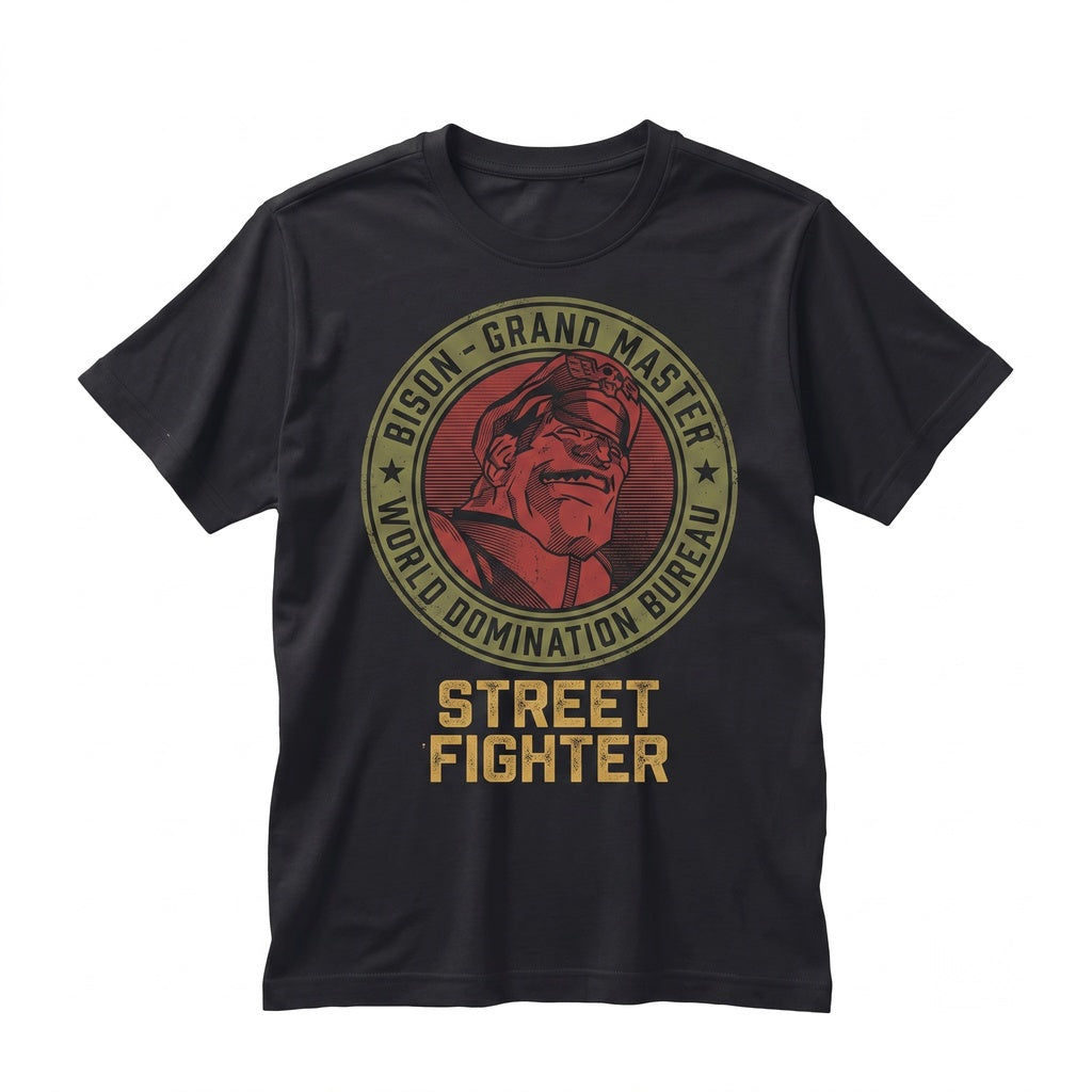 Retro Arcade Fighter General Boss Graphic Apparel Unisex TShirt