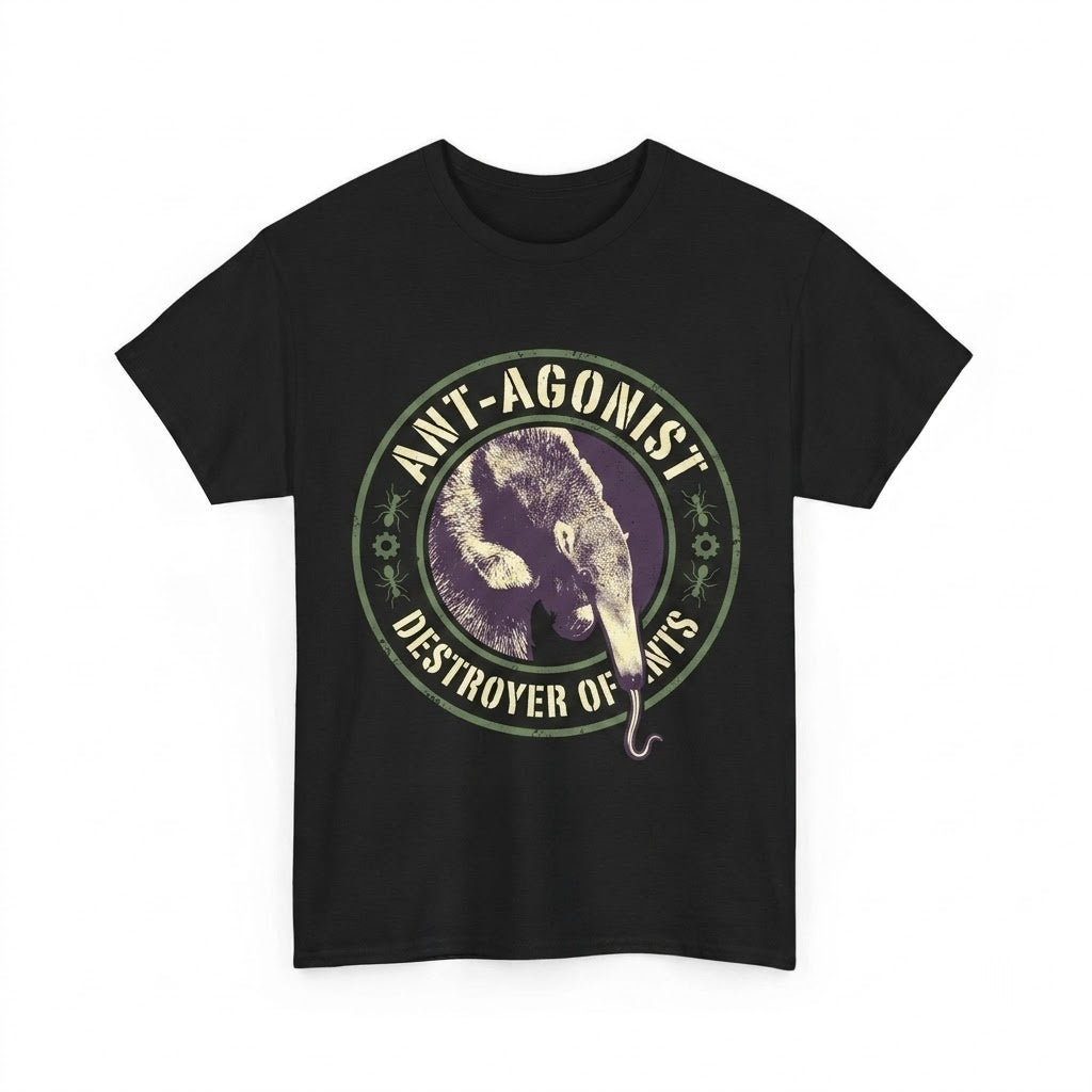 Ant-agonist Anteater Japanese Aesthetic Graphic Cotton Unisex TShirt