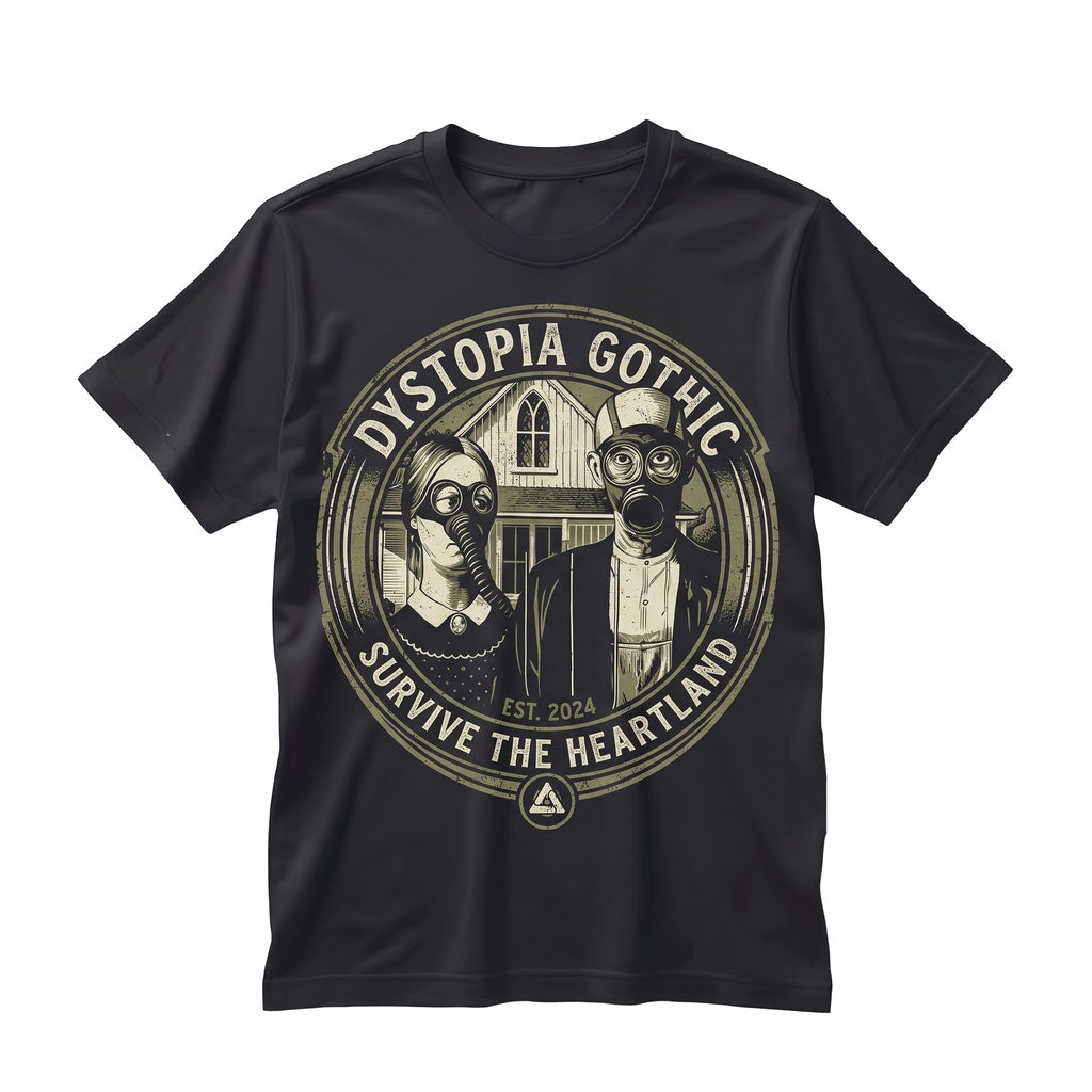 Dystopia Graphic Retro Apocalyptic Cyberpunk Sci-Fi Dark Fantasy Cotton Short Sleeve Streetwear Unisex TShirt