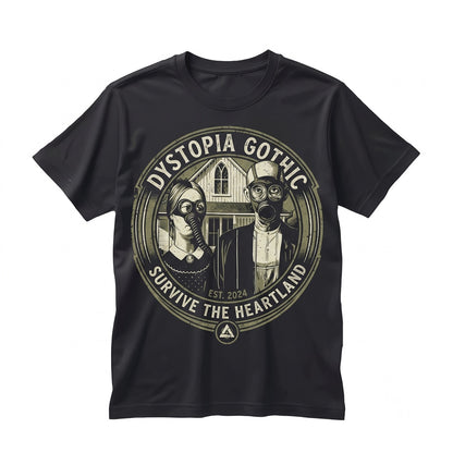 Dystopia Graphic Retro Apocalyptic Cyberpunk Sci-Fi Dark Fantasy Cotton Short Sleeve Streetwear Unisex TShirt