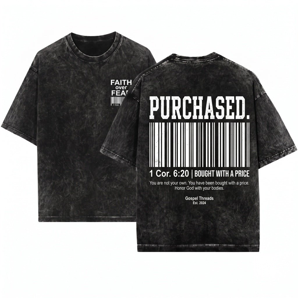 Redeemed Faith Christian Jesus Gospel Religious Apparel Unisex Wash T-Shirt