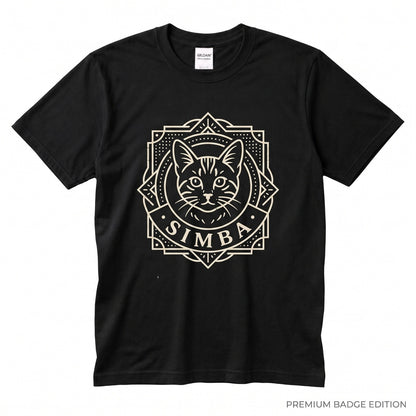 Custom Retro Sunset Cat Dog Photo Personalized Memorial Pet Portrait Gift Unisex TShirt