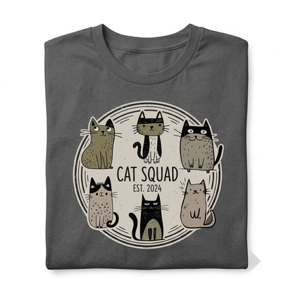 Cute Drawn Retro Kitten Graphic Cat Mom Gift Adorable Unisex TShirt