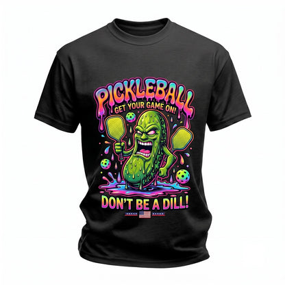 Funny Drippy Retro Pickleball Graphic Sports Apparel Unisex TShirt