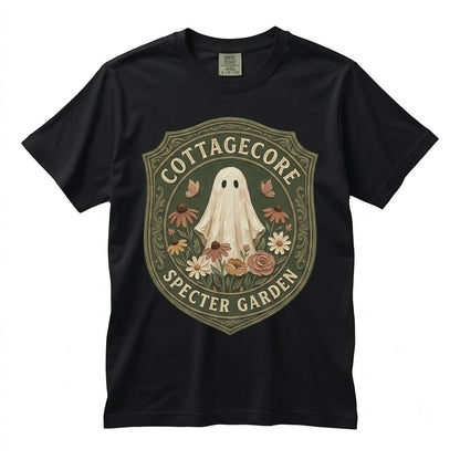Vintage Floral Pumpkin Ghost Autumn Thanksgiving Boho Cozy Season Unisex TShirt