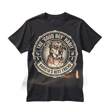 Custom Dog Photo Personalized Pet Portrait Drinking Beer Lover Memorial Gift Graphic Unisex TShirt