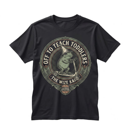 Funny Frog Riding Scooter Preschool Homeschool Teacher Mom Gift Unisex TShirt
