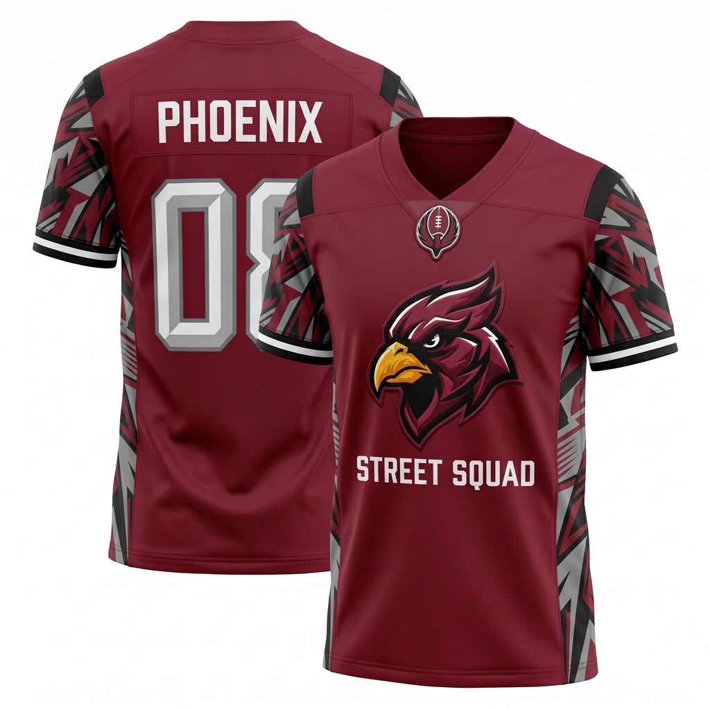 Unisex Breathable Stitched Athletic Football Fan Game Day Jersey - Lightweight Mesh