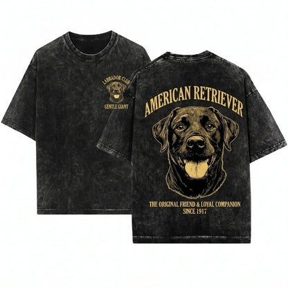 Black Labrador Pet Dog Breed Animal Lover Sweatshirt Crewneck Unisex Wash T-Shirt