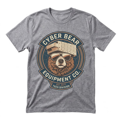 Funny Bear Cheese Grater Hat Kitchen Humor Chef Novelty Graphic Cotton Unisex TShirt