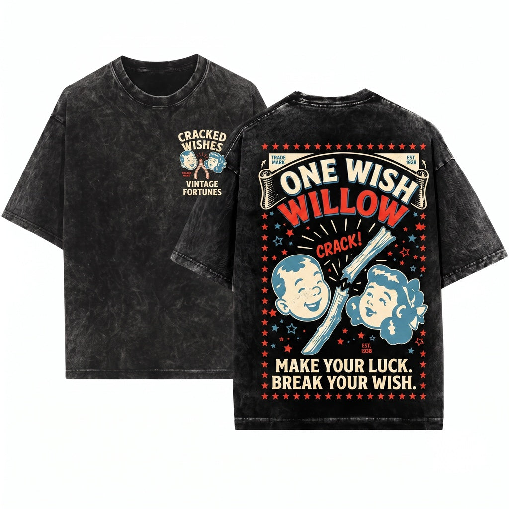 One Wish Willow Box Horror Movie Graphic Obsession Unisex Wash T-Shirt