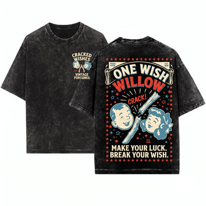 One Wish Willow Box Horror Movie Graphic Obsession Unisex Wash T-Shirt