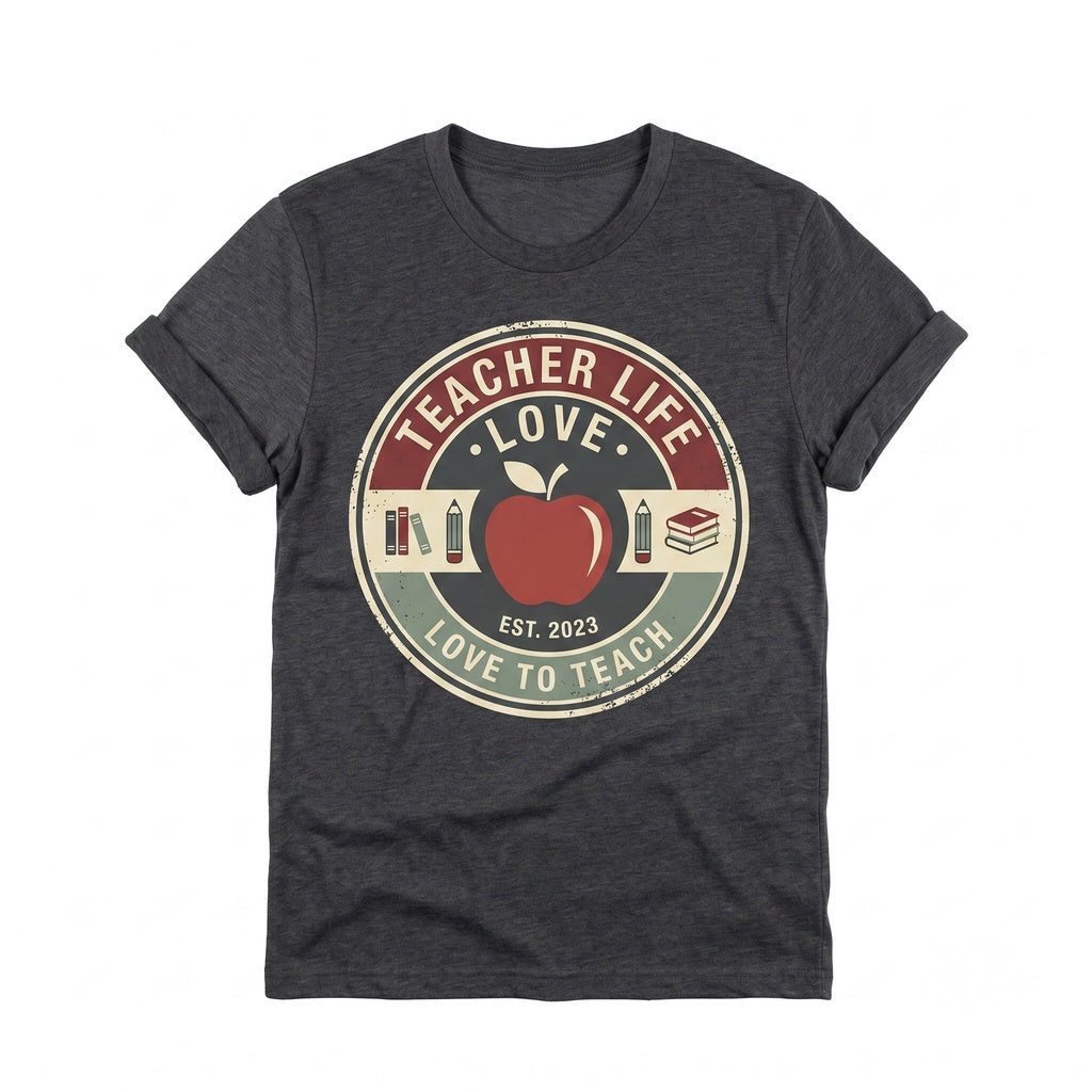 Love Teacher Life Appreciation Gift School Pre-K Elementary Day Unisex TShirt