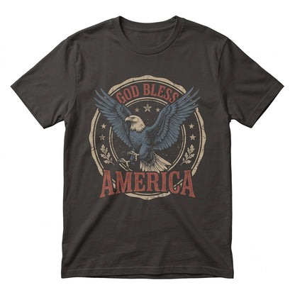 America Vintage Eagle Patriotic 4th of July Independence Day Graphic Apparel Unisex TShirt