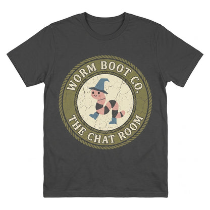 Funny Worms in Boots Graphic Top, Cute Retro Whimsical Nature Vintage Gift Apparel Unisex TShirt