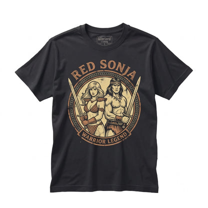 Vintage Comic Fantasy She-Devil Barbarian Warrior Graphic Unisex TShirt