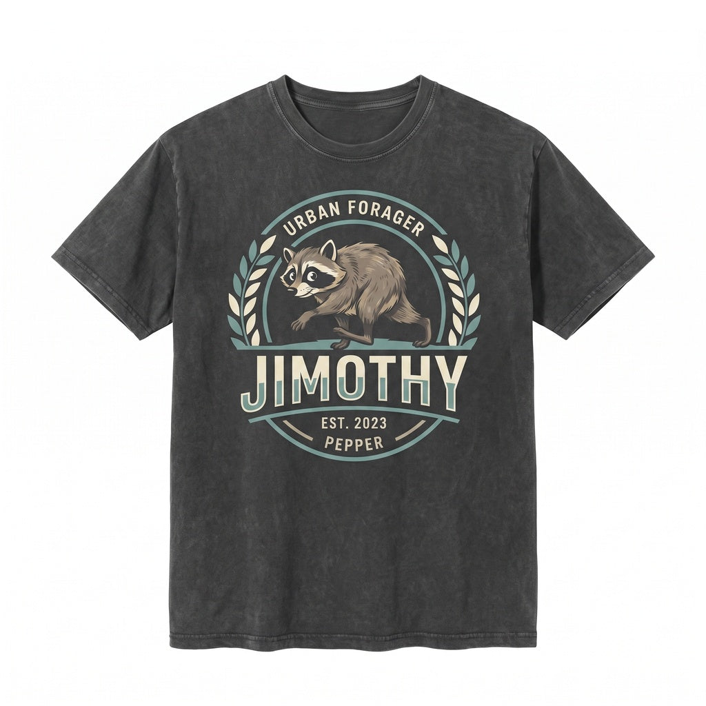 Jimothy Raccoon Cute Cartoon Animal Graphic Colorful Wildlife Lover Gift Unisex TShirt