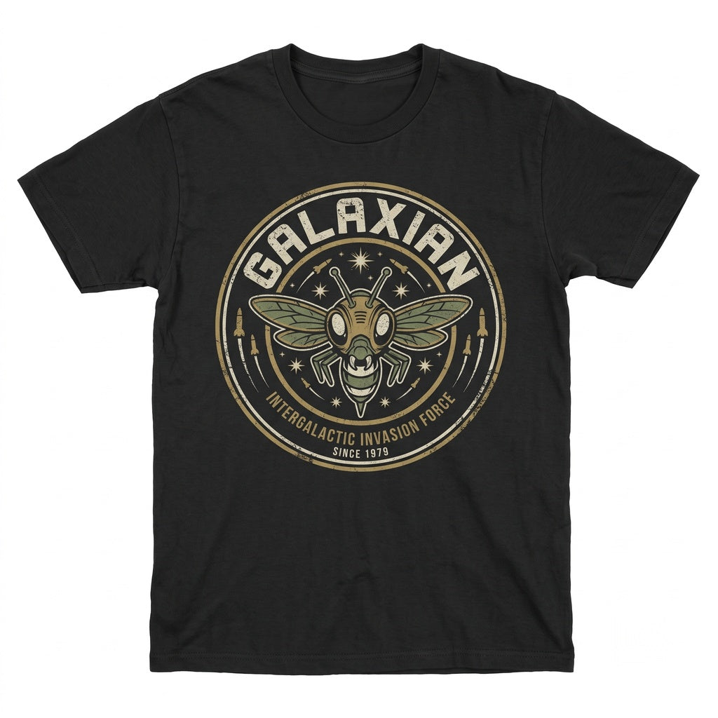 Galaxian Classic Retro Arcade Space Invaders Alien Shooter Vintage Graphic Unisex TShirt