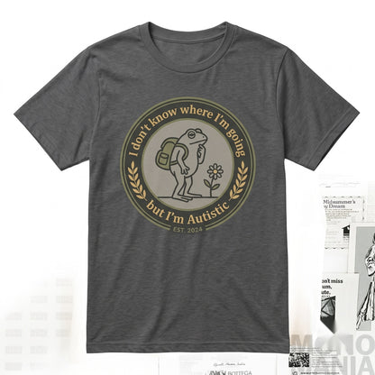 Funny Neurodivergent Frog Graphic Rizz Em With The Tism Vintage Y2K Toad Humor Apparel Unisex TShirt