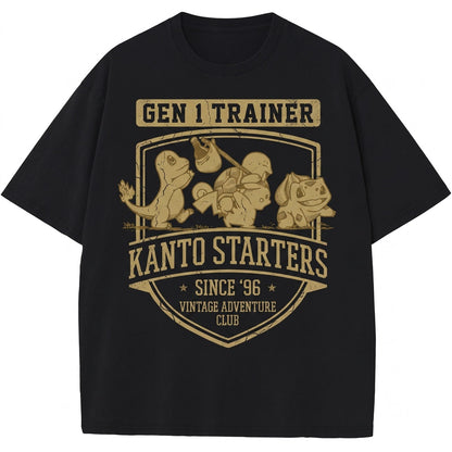 Vintage Retro Washed Anime Graphic Top, Classic Gaming Characters Gift Unisex TShirt