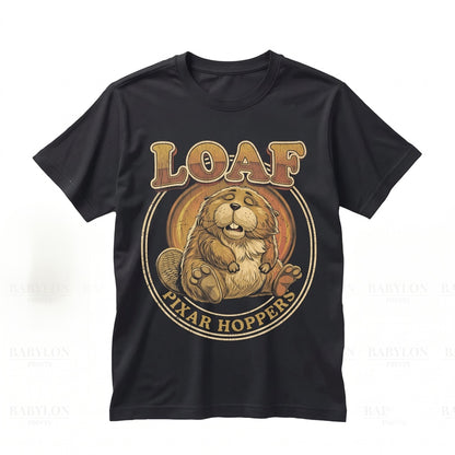 Vintage Hoppers Loaf Graphic Beaver Cartoon Movie Theme Park Family Vacation Retro Gift Apparel Unisex TShirt