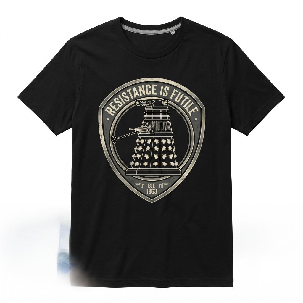 Exterminate Cyborg Alien Robot Graphic Apparel - Retro British Sci-Fi Unisex TShirt
